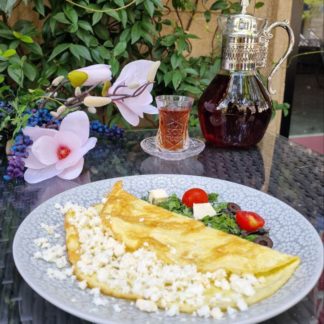 Qayğanaq ağ pendir ilə