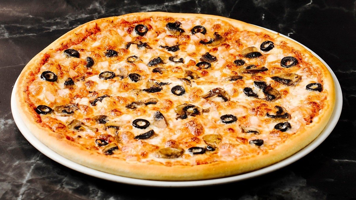 Toyuqlu göbələkli pizza 30 sm